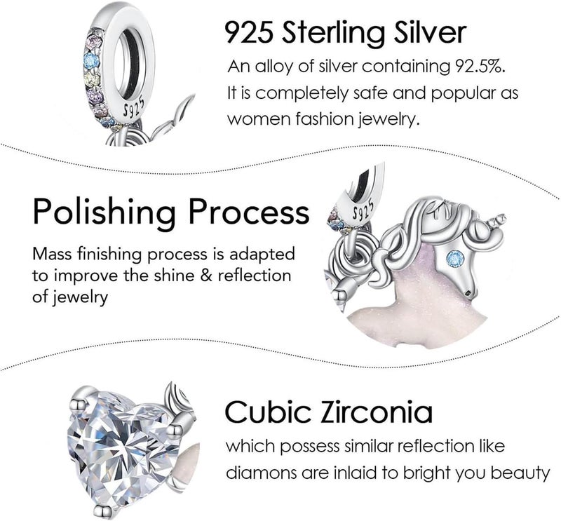 DATOUQI Queen Happy Birthday Hot Air Balloon Family Puppy Charm 925 Sterling Silver Charms for Bracelets and Necklaces Mother's Day Charms for Women - Image 5
